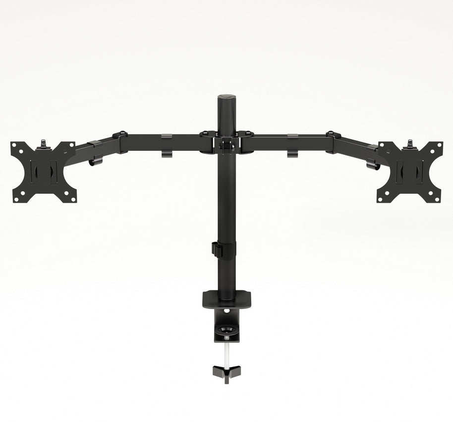 Monitor Stand Dual Arm Desk Mount LED TV Screen Holder Bracket up to 27''
